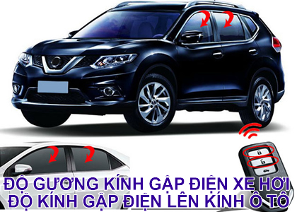 Gập gương lên kính xe hơi ô tô