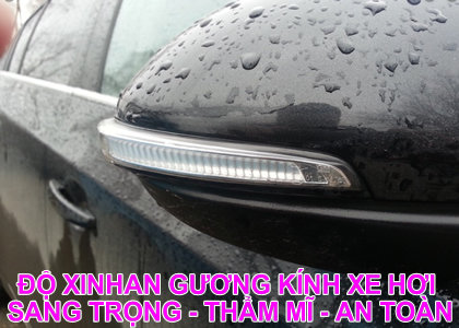 Độ đèn xi nhan gương kính xe hơi ô tô