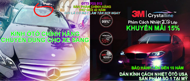 kính chắn gió ô tô, dán kính chắn gió ôtô