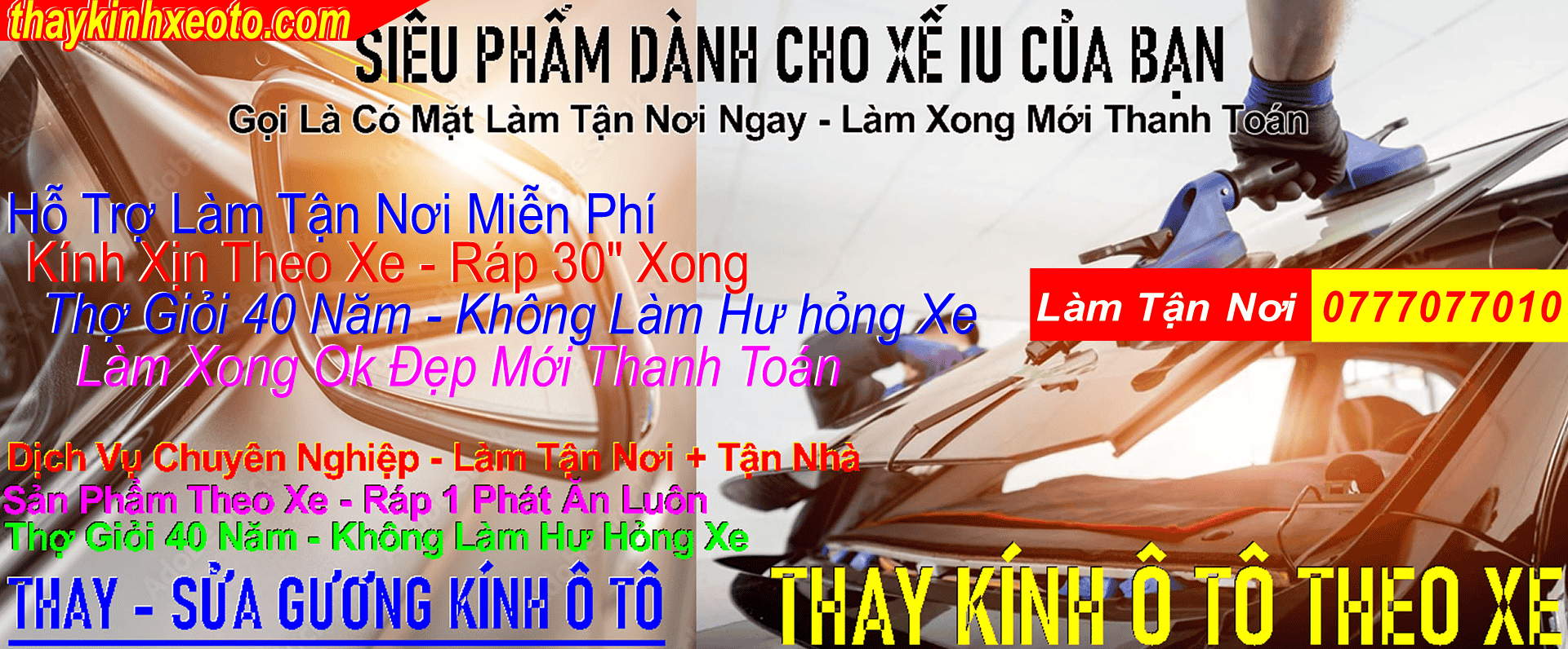 Thay Kính Xe Tận Nơi